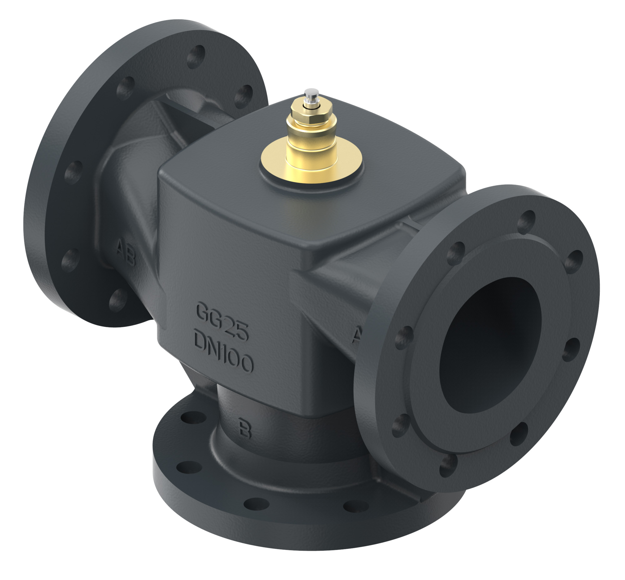 VF 3 PN16 100/145 3 yollu, yataklı, flanş