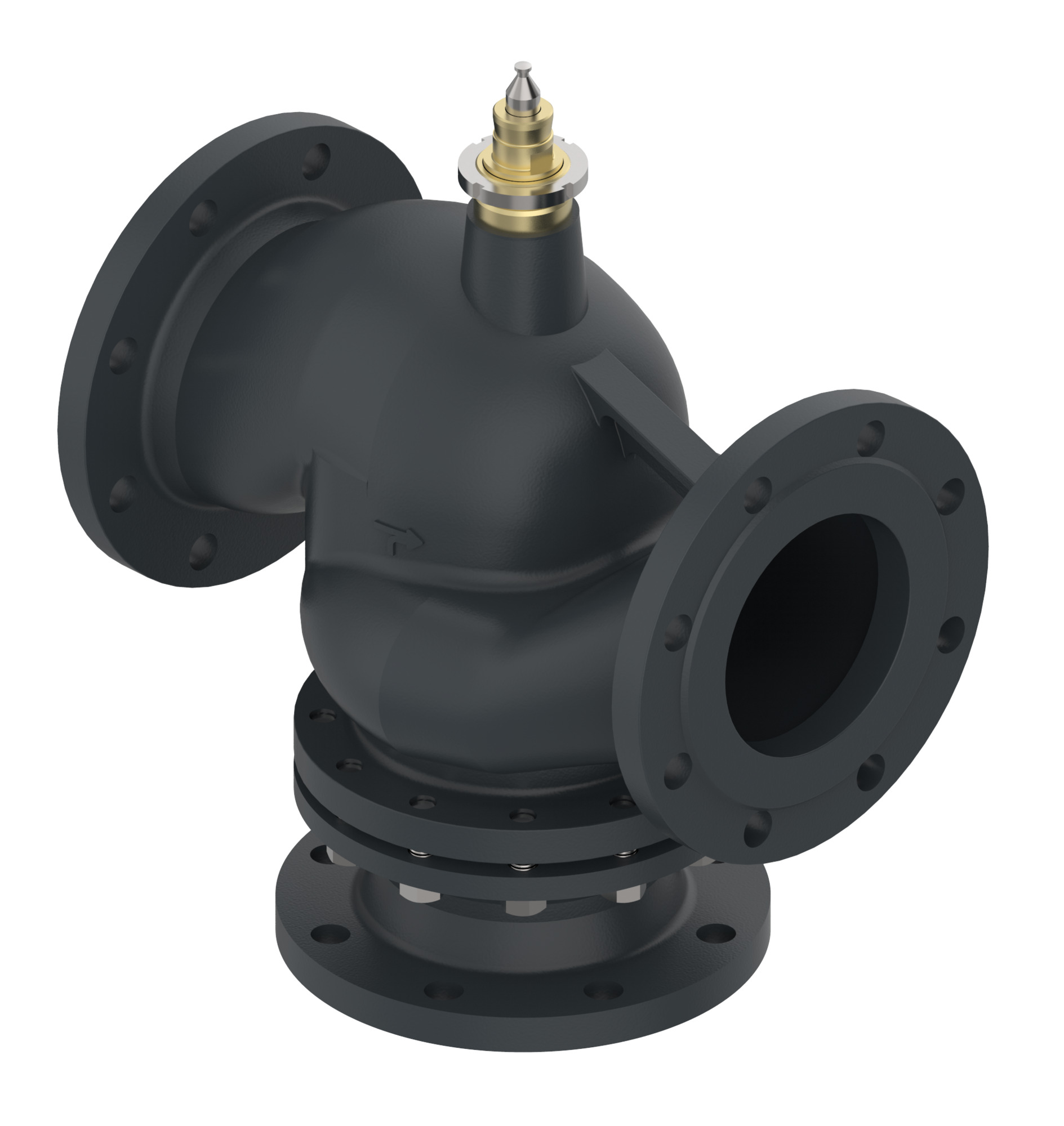 VF 3 PN16 150/320 3 yollu yataklı, flanşlı