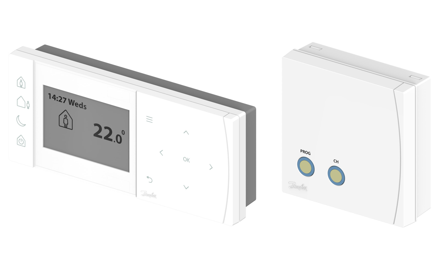TPOne- RF G + RX1-S, V2, Termostat için pil +230Vac alıcı için