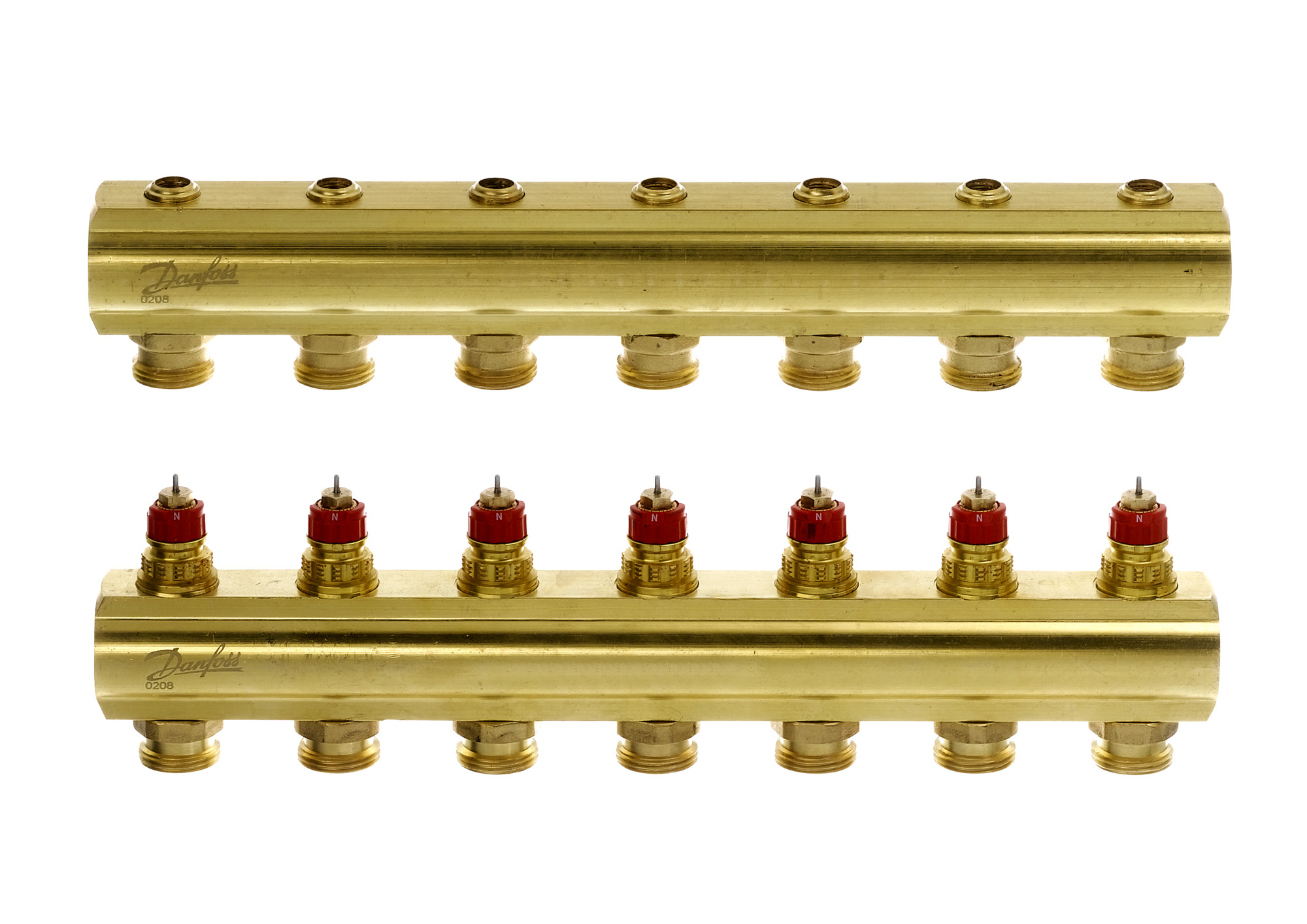 Pirinç, Yerden ısıtma manifold bağlantı ağzı [devre] [Maks.]: 7, 10 bar