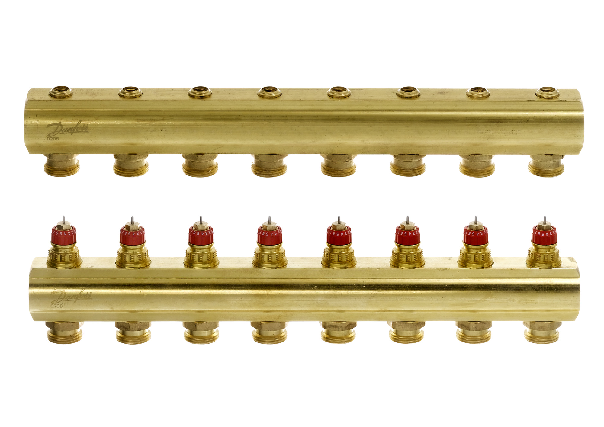 Pirinç, Yerden ısıtma manifold bağlantı ağzı [devre] [Maks.]: 8, 10 bar