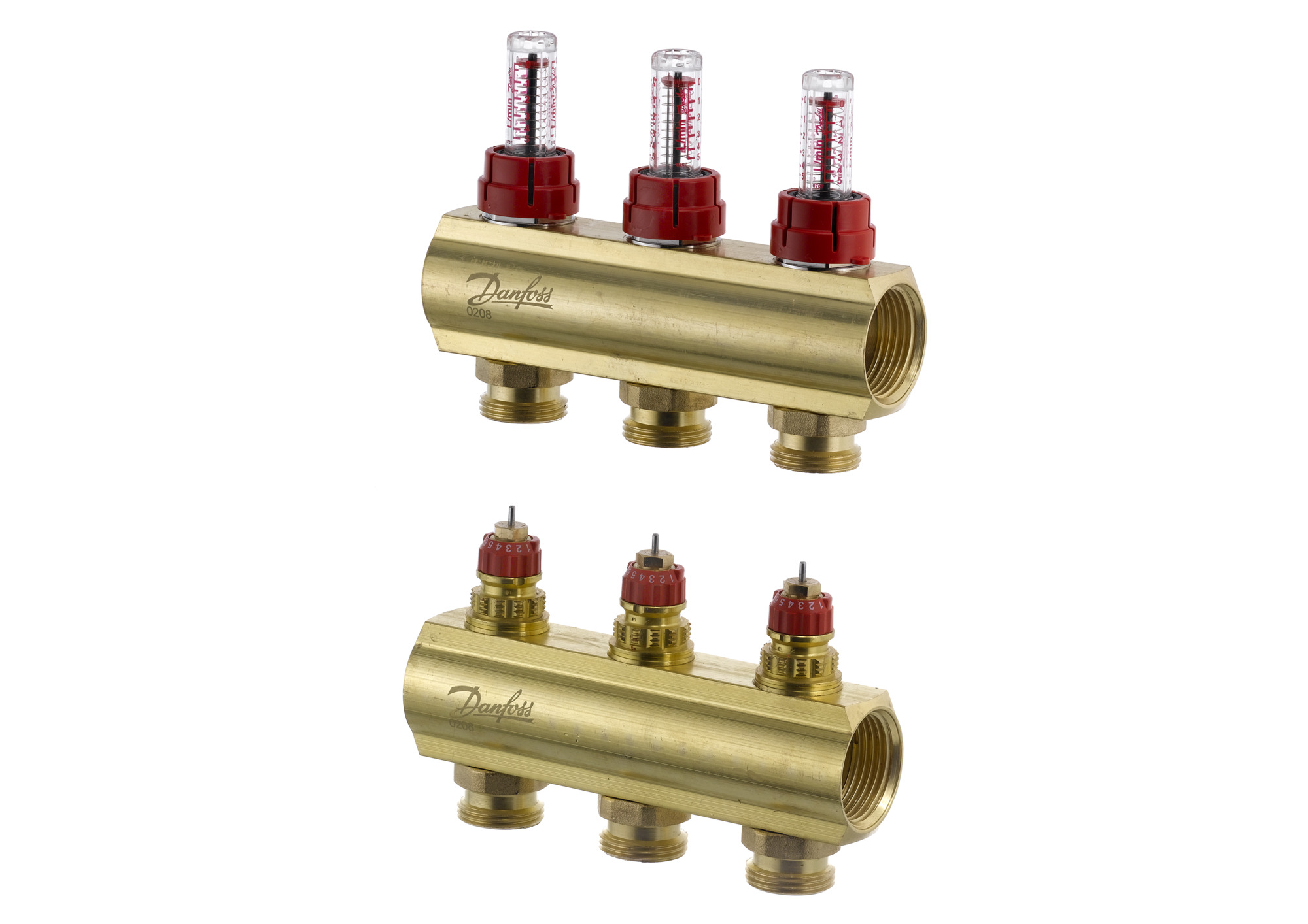 Pirinç, Yerden ısıtma manifold bağlantı ağzı [devre] [Maks.]: 3, 6 bar