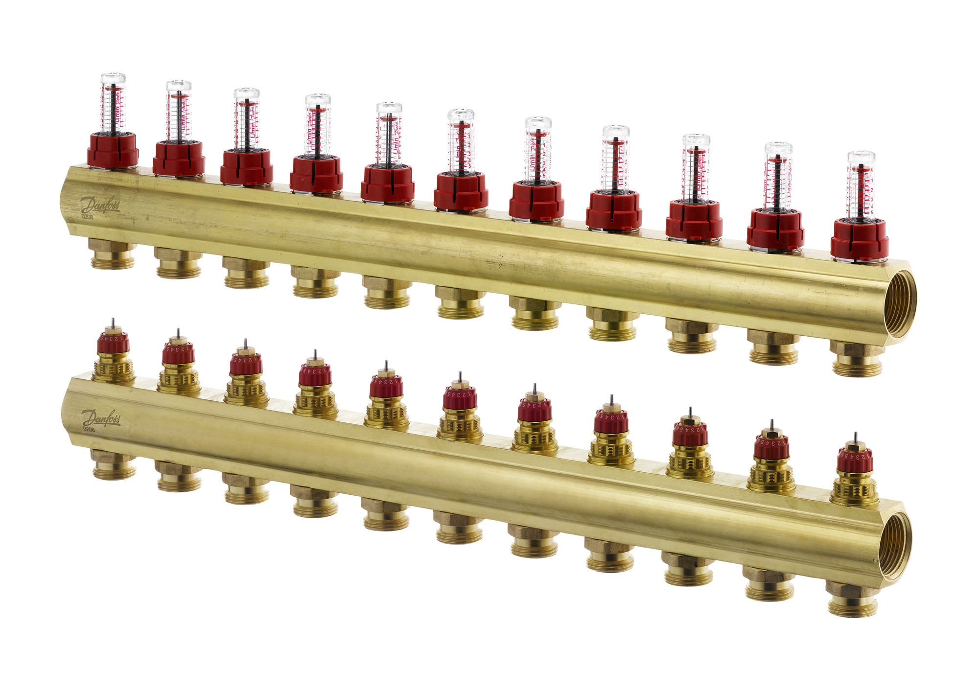 Pirinç, Yerden ısıtma manifold bağlantı ağzı [devre] [Maks.]: 11, 6 bar