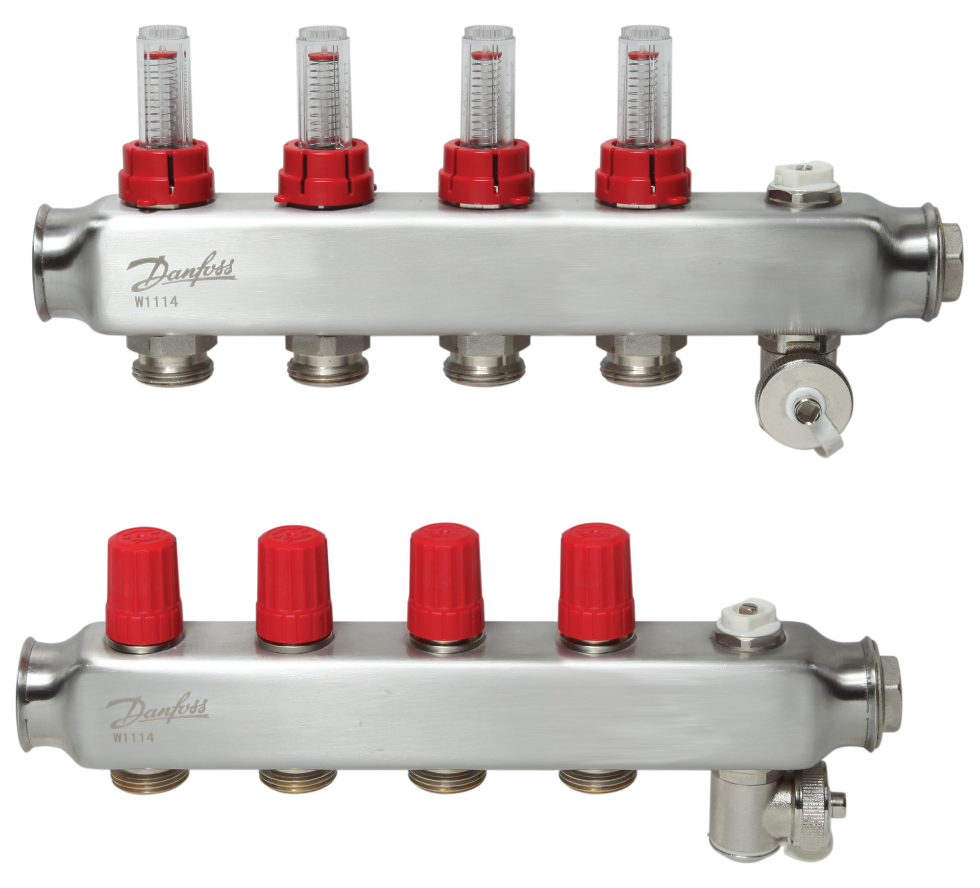 Paslanmaz çelik, Yerden ısıtma manifold bağlantı ağzı [devre] [Maks.]: 4, 6 bar