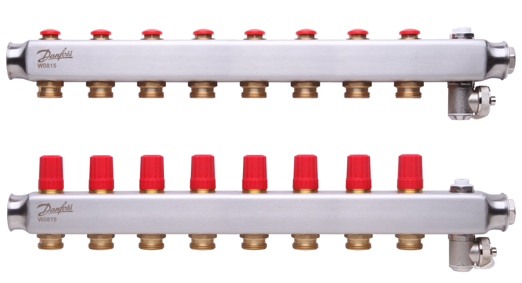 Paslanmaz çelik, Yerden ısıtma manifold bağlantı ağzı [devre] [Maks.]: 8, 10 bar