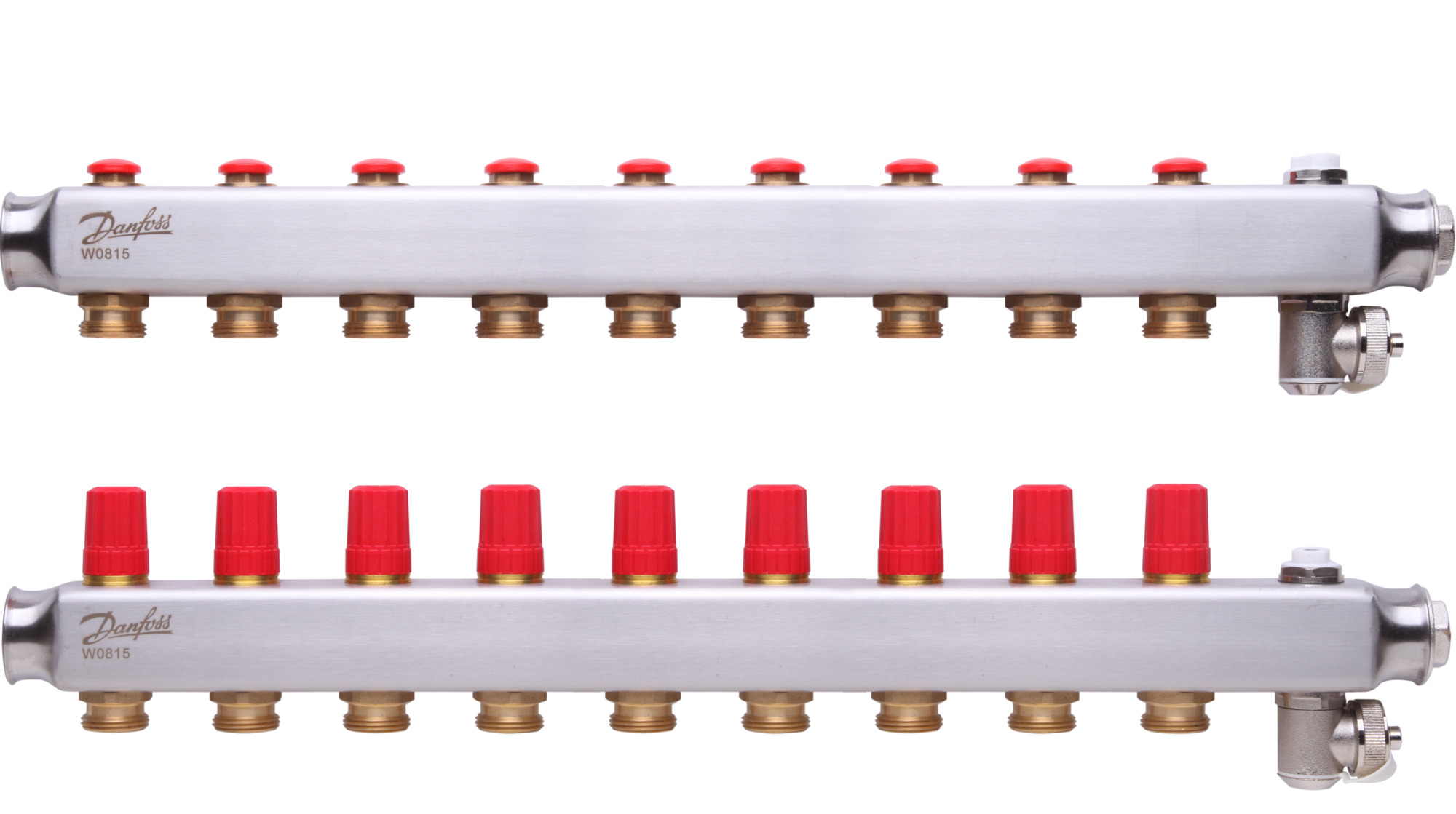Paslanmaz çelik, Yerden ısıtma manifold bağlantı ağzı [devre] [Maks.]: 9, 10 bar